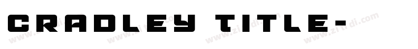 Cradley Title字体转换